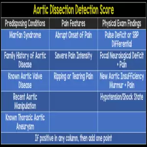 Aortic Dissection Detection Score